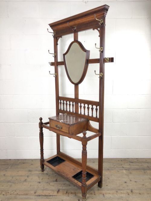 fig 2. Antique Mahogany Hall Stand