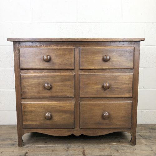 Antique Mahogany Chest of Six Drawers
