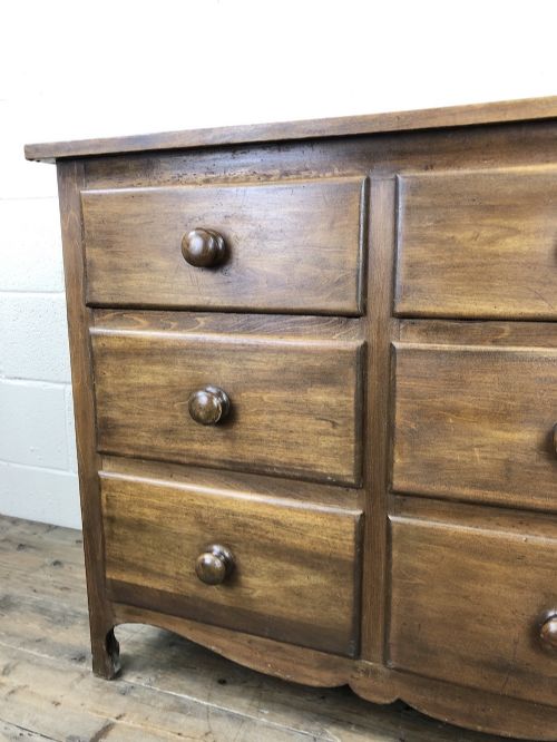 fig 2. Antique Mahogany Chest of Six Drawers