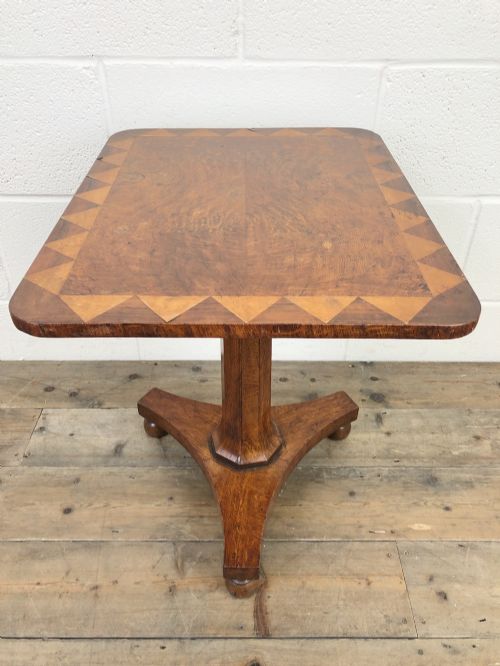 fig 1. Antique Inlaid Mahogany Side Table