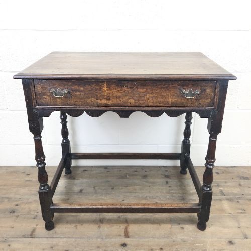 18th Century Oak Side Table with Drawer
