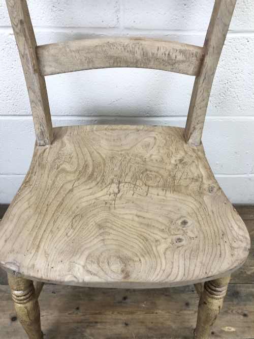 fig 2. Pair of Antique Bar Back Farmhouse Kitchen Chairs