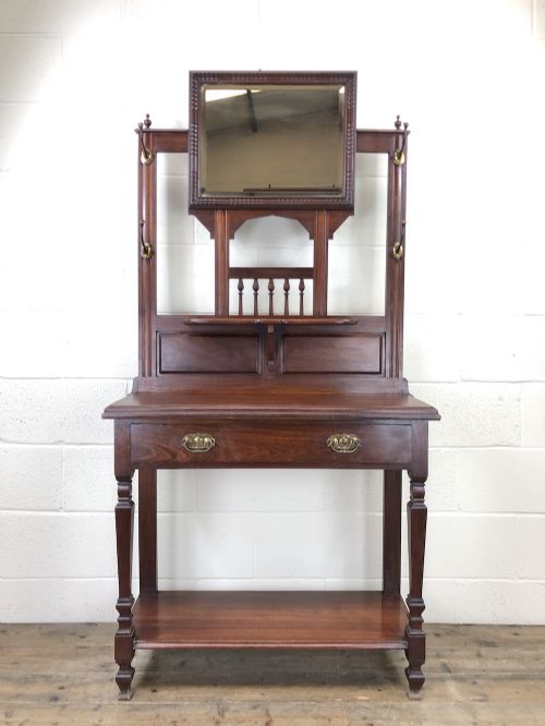fig 1. Antique Mahogany Hall Stand