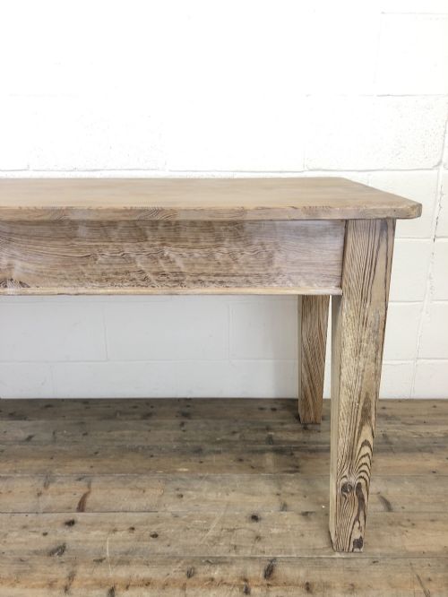 fig 2. Antique Pitch Pine Table with Drawers