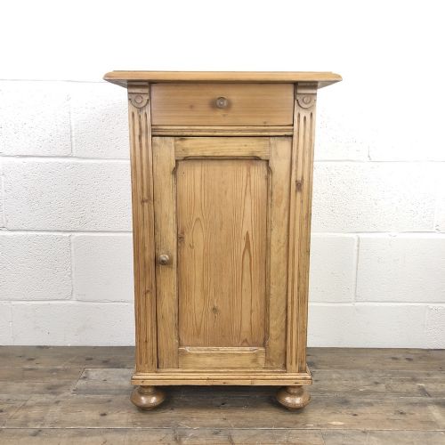 Antique Pine Bedside Cupboard