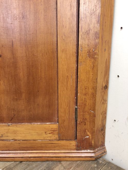 fig 2. Rustic Antique Pine Corner Cupboard