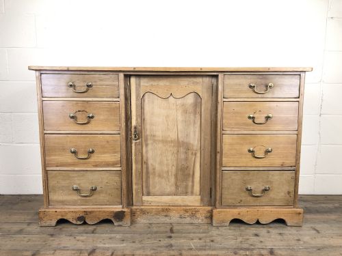 Victorian Antique Pine Sideboard with Drawers