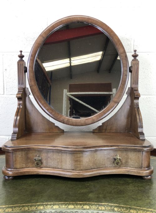 fig 1. Antique Mahogany Dressing Table Mirror