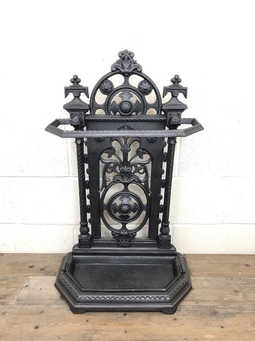 Victorian Cast Iron Umbrella Stand – Coalbrookdale Style