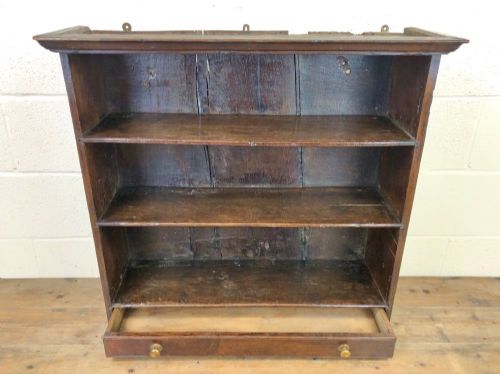 fig 2. Antique Oak Wall Hanging Shelves