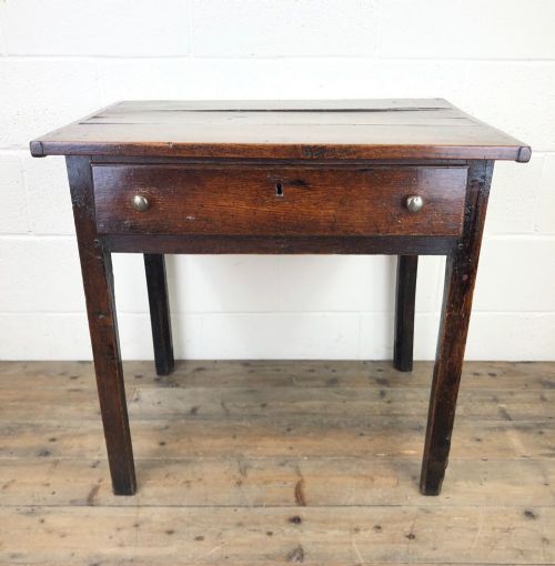 Antique 18th Century Oak Side Table
