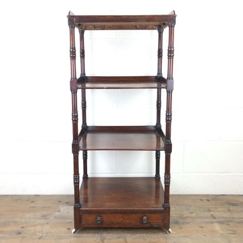 Antique Mahogany Four Tier Whatnot