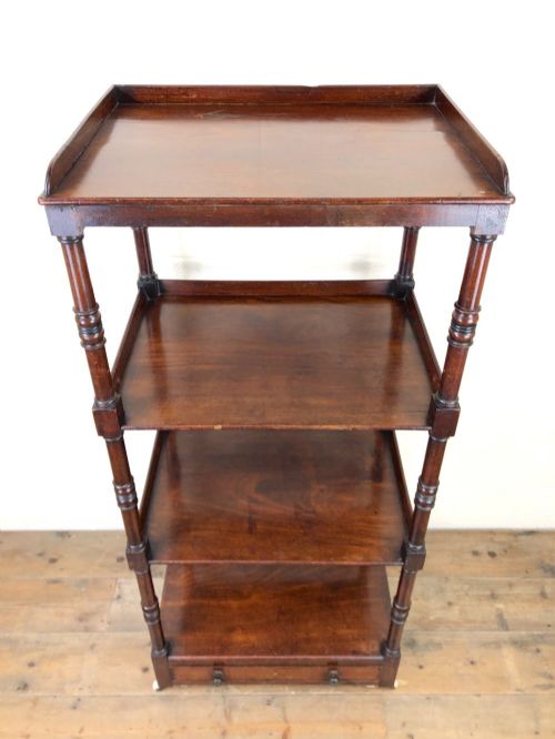fig 1. Antique Mahogany Four Tier Whatnot
