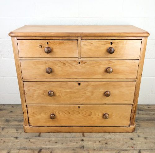 Victorian Antique Pine Chest of Drawers