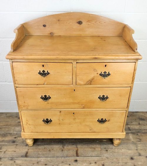 Victorian Antique Pine Chest of Drawers