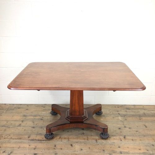 Large Victorian Mahogany Tilt Top Table