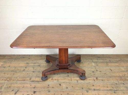 fig 1. Large Victorian Mahogany Tilt Top Table