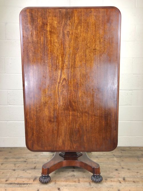 fig 2. Large Victorian Mahogany Tilt Top Table