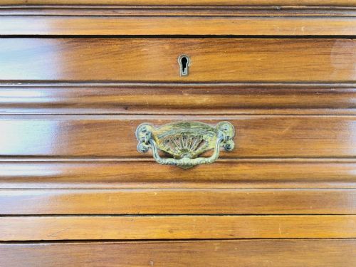 fig 2. Antique Edwardian Satinwood Chest of Drawers