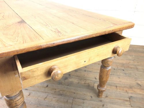 fig 2. Victorian Antique Pine Farmhouse Kitchen Table