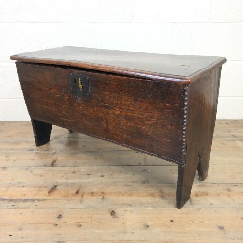 17th Century Elm Six Plank Coffer