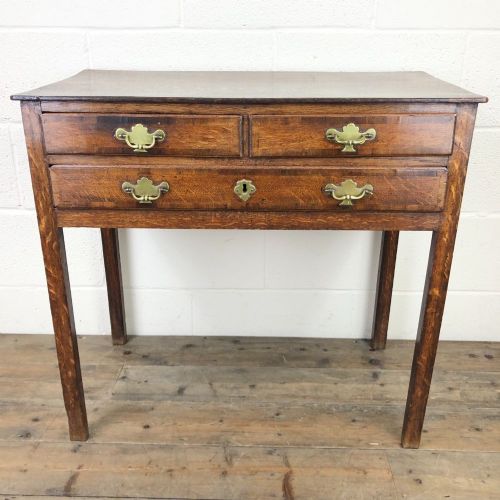 Georgian Oak Crossbanded Side Table