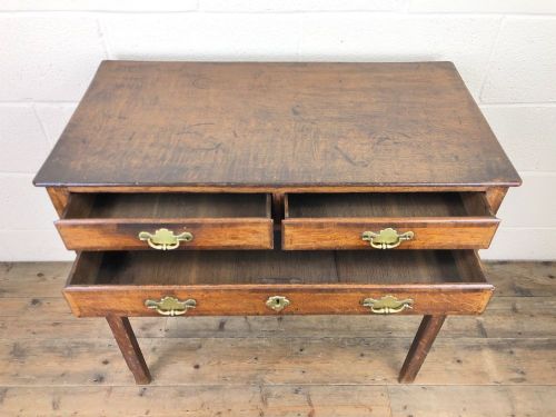 fig 2. Georgian Oak Crossbanded Side Table