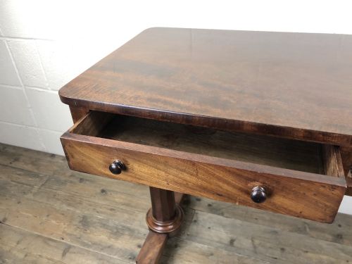 fig 1. Victorian Mahogany Two Drawer Side Table