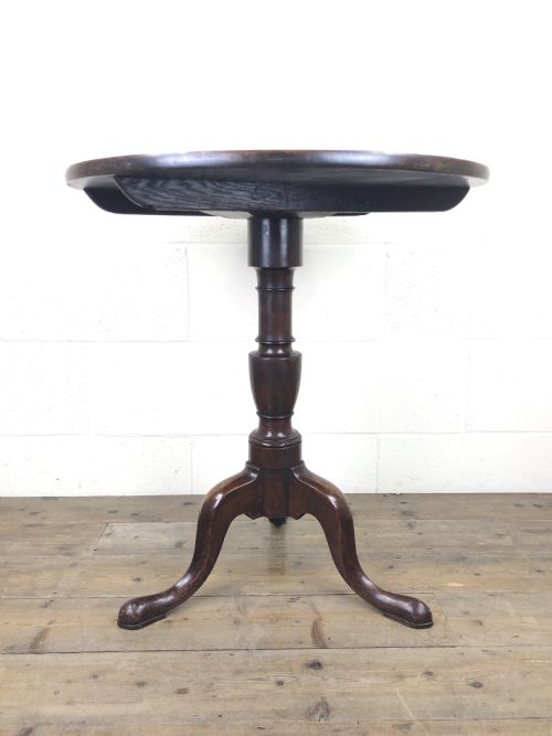 fig 1. 19th Century Mahogany Tilt Top Tripod Table