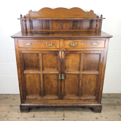 Antique Arts & Crafts Oak Sideboard Cupboard