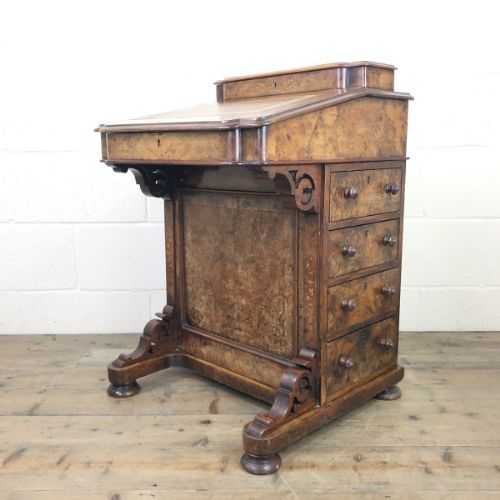 Victorian Walnut Davenport Desk