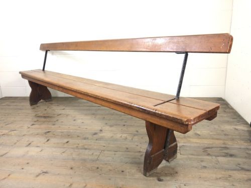 Antique Pine Flip Over Railway Bench