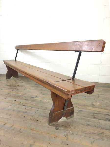 fig 2. Antique Pine Flip Over Railway Bench