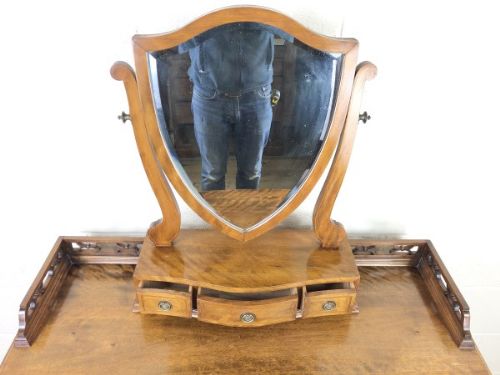 fig 1. Edwardian Mahogany Serpentine Dressing Table Chest