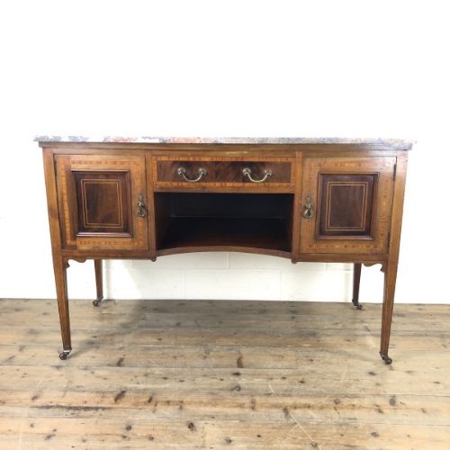 fig 2. Edwardian Mahogany Sideboard with Marble Top