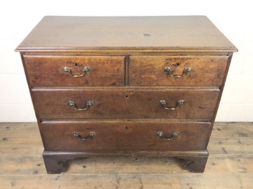 fig 1. Small Georgian Oak Chest of Drawers