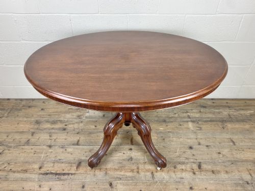 Victorian Mahogany Oval Tilt Top Table