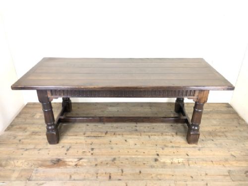 Large Antique Oak Refectory Table