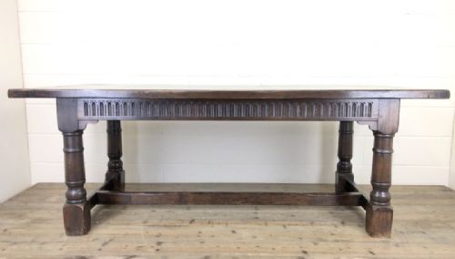 fig 2. Large Antique Oak Refectory Table