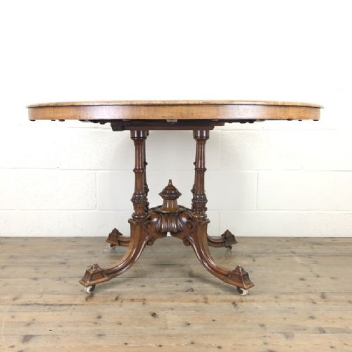 Victorian Burr Walnut Centre Table