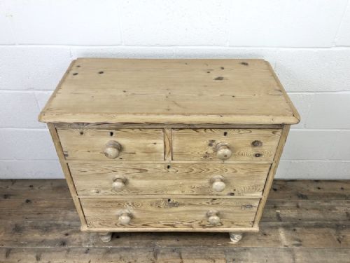 fig 2. Small Antique Pine Chest of Drawers