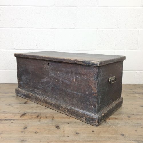 Rustic Antique Wooden Trunk