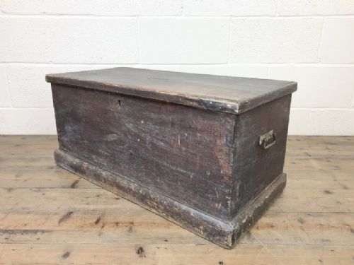 fig 1. Rustic Antique Wooden Trunk