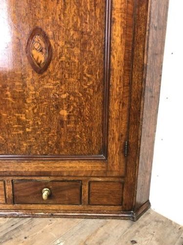 fig 2. Georgian Oak Corner Cupboard with Inlay