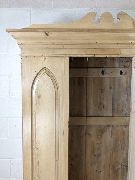 fig 2. Antique Pine Wardrobe with Mirror