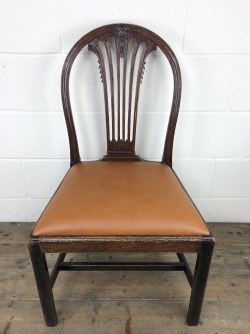 Georgian Chair with Drop-in Leather Seat