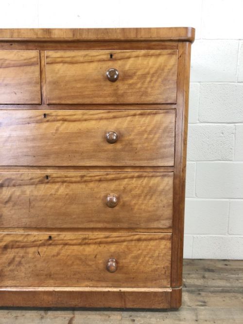 fig 1. Antique Satinwood Chest of Drawers