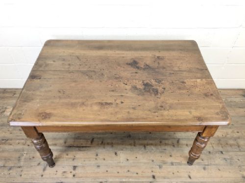 fig 2. Antique Pine and Sycamore Farmhouse Kitchen Table