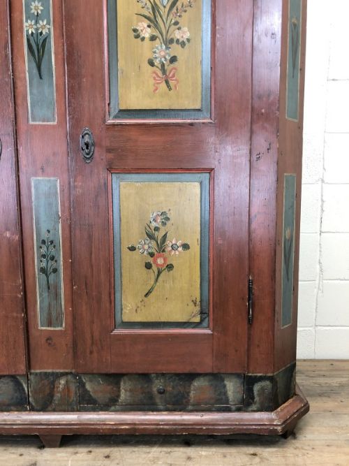 fig 1. Large Antique Painted Wardrobe