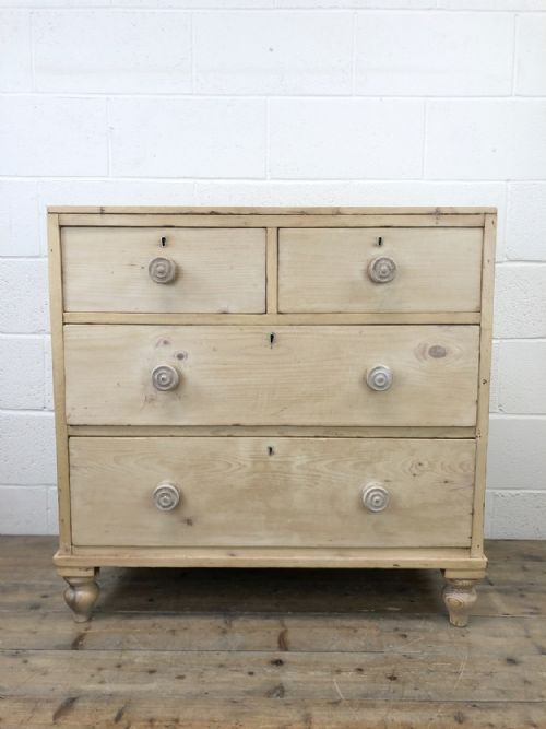 fig 1. Antique Pine Chest of Drawers